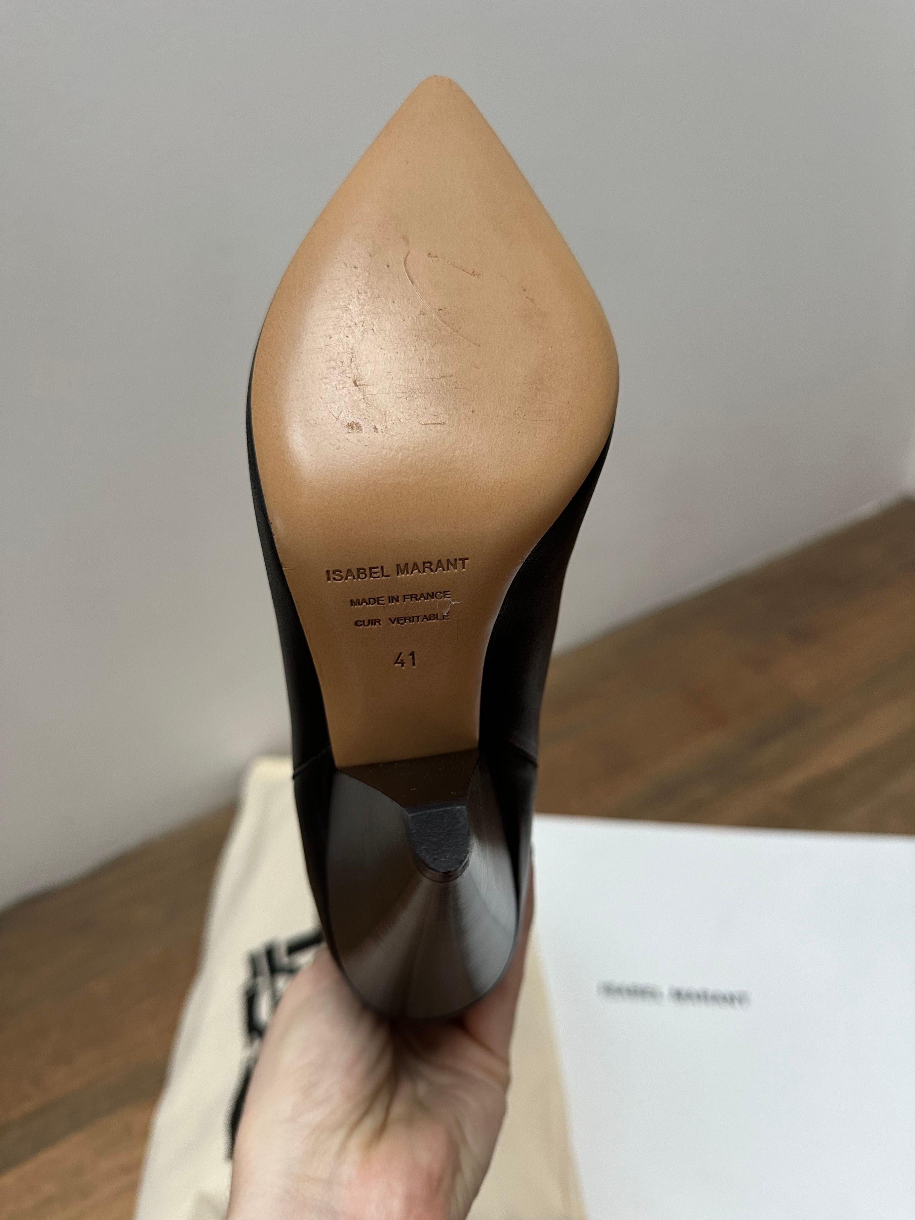 Isabel Marant Black Leather Lybill Leather Boots