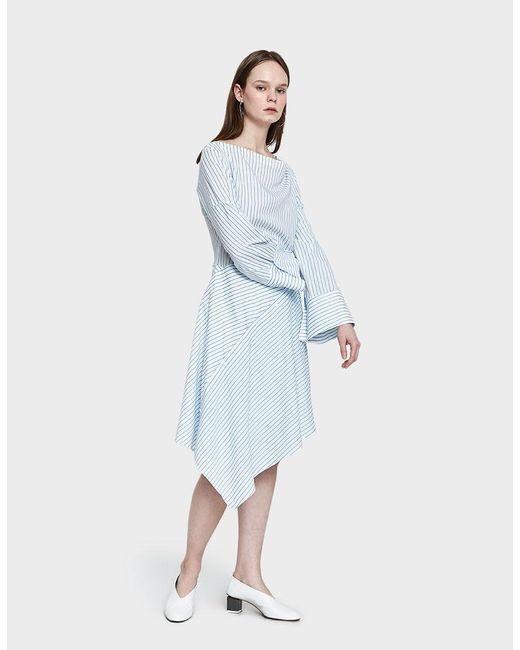 3.1 Phillip Lim Women's Blue Striped Shirt Dress