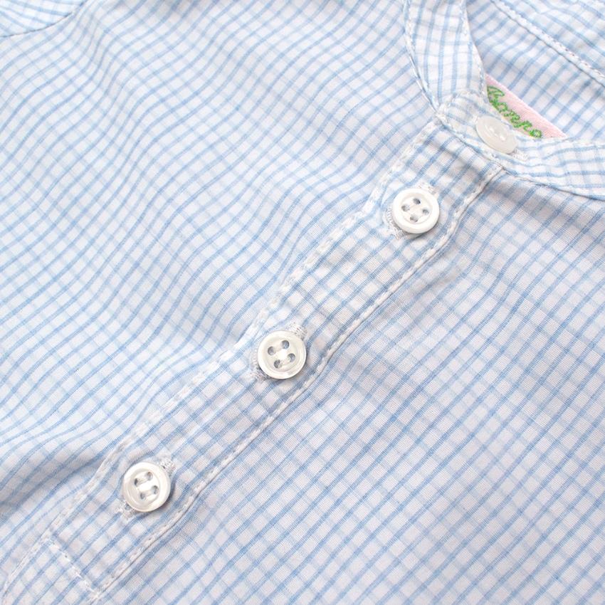 Bonpoint Blue and White Striped Top