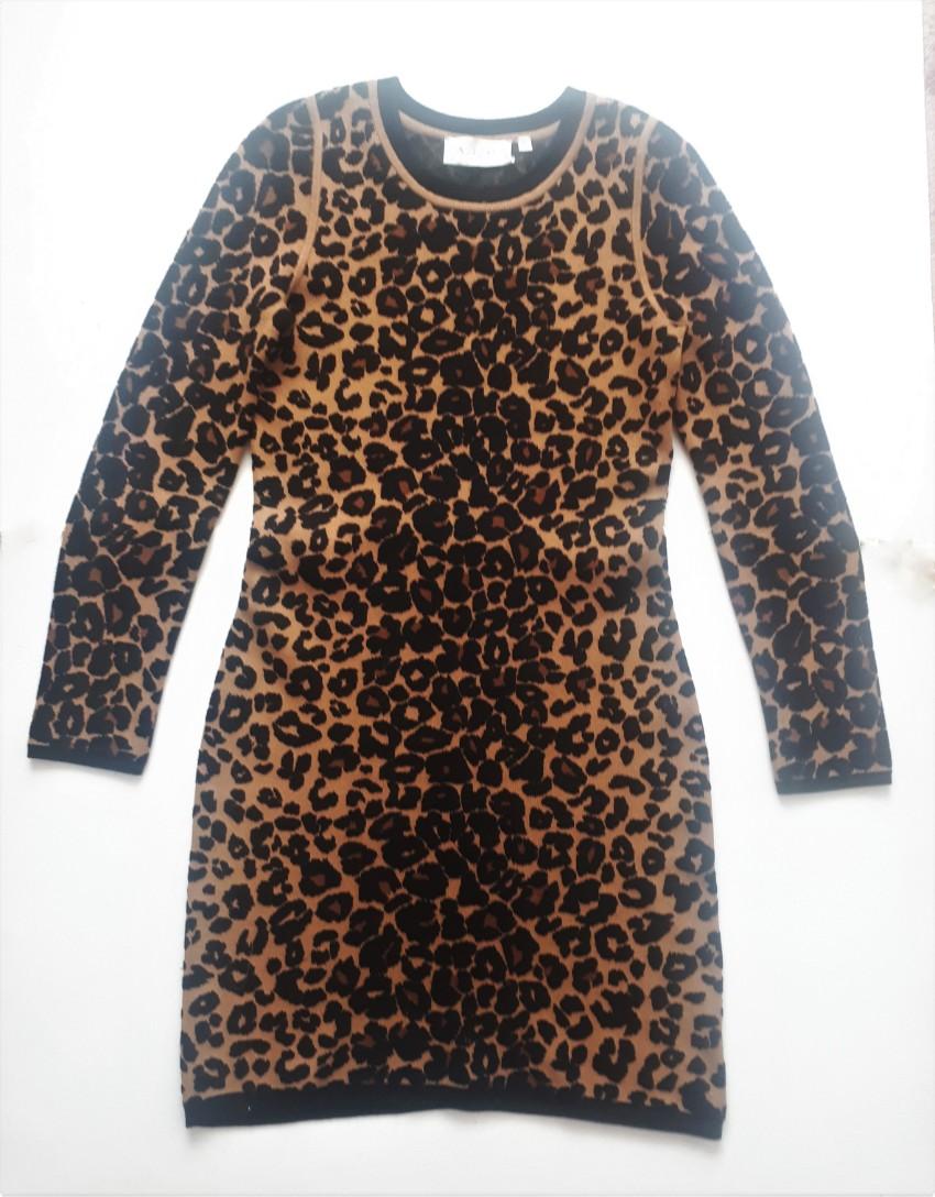 ALC Stretch Knit Leopard Mini dress