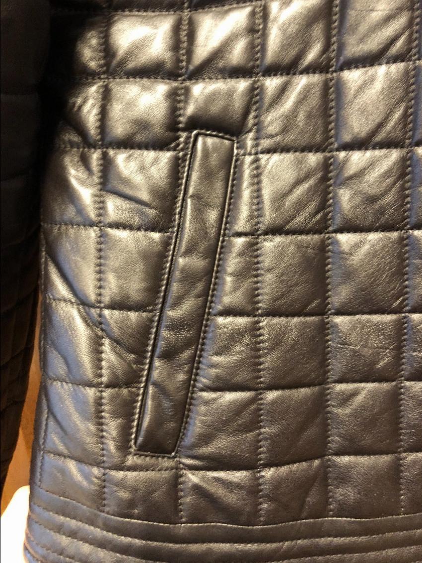 Mulberry Chocolate Brown quilted leather jacket
