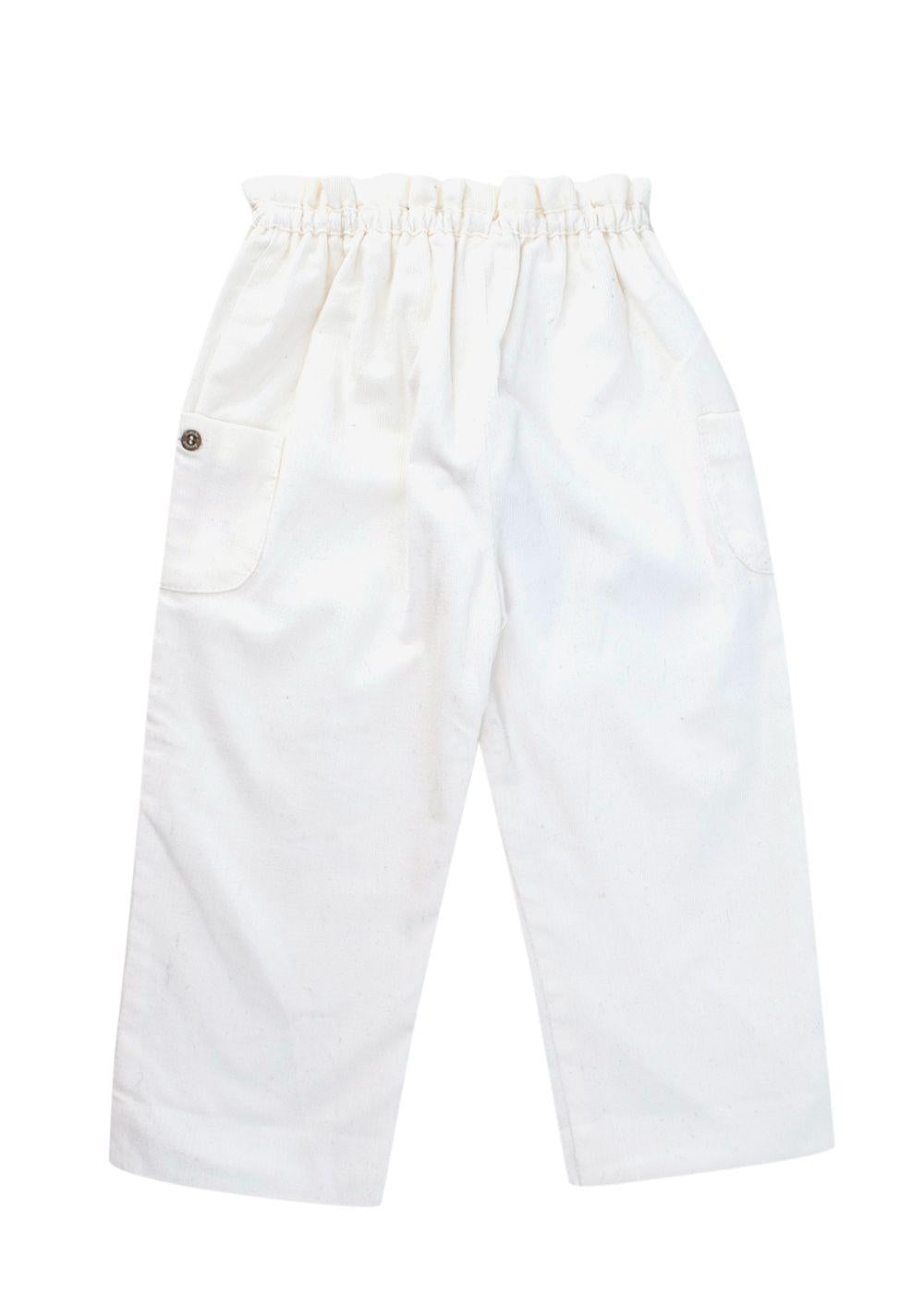 Marie Chantal White Paper Bag Trousers (18 Months)
