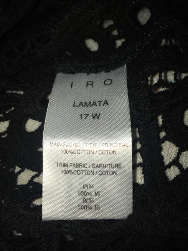 Iro Black Lamata Ruffle Top