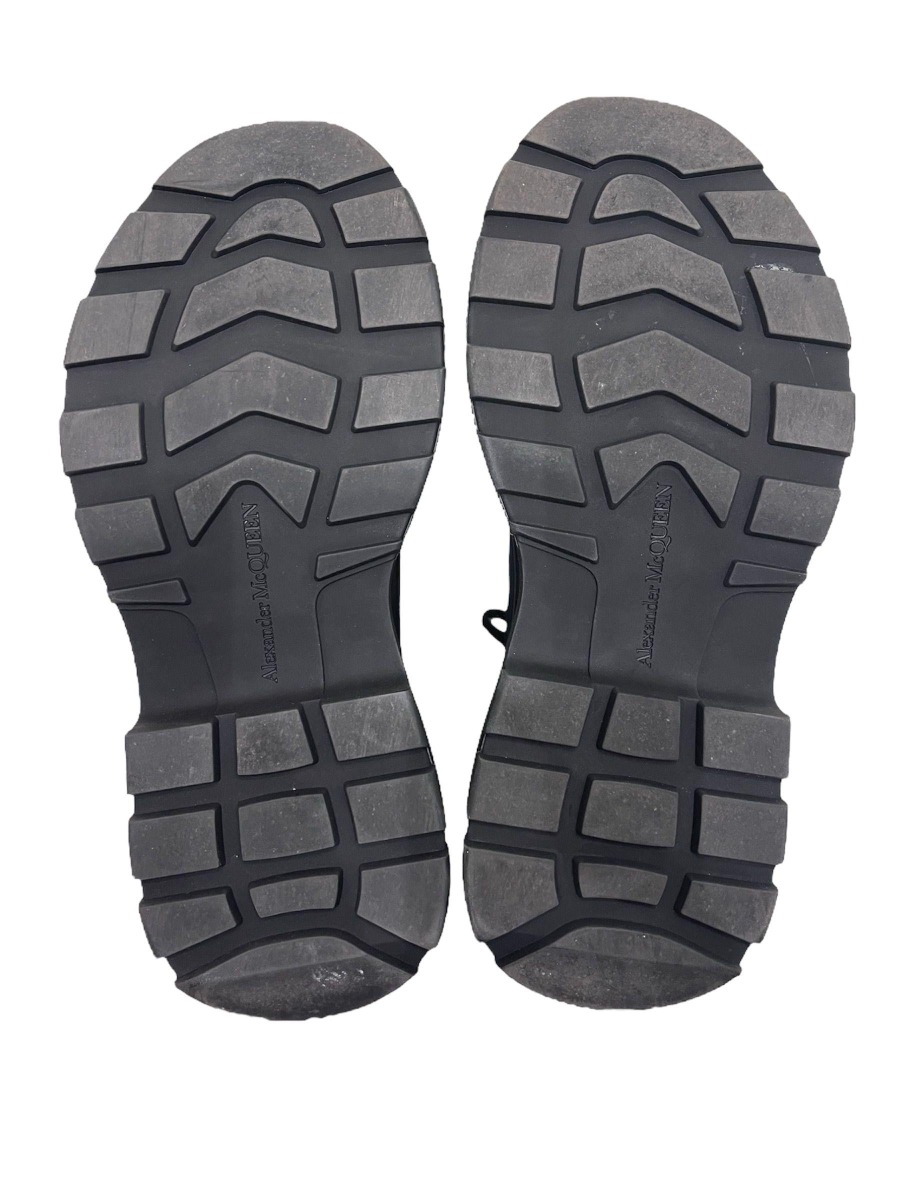 Black Canvas Tread Sneakers