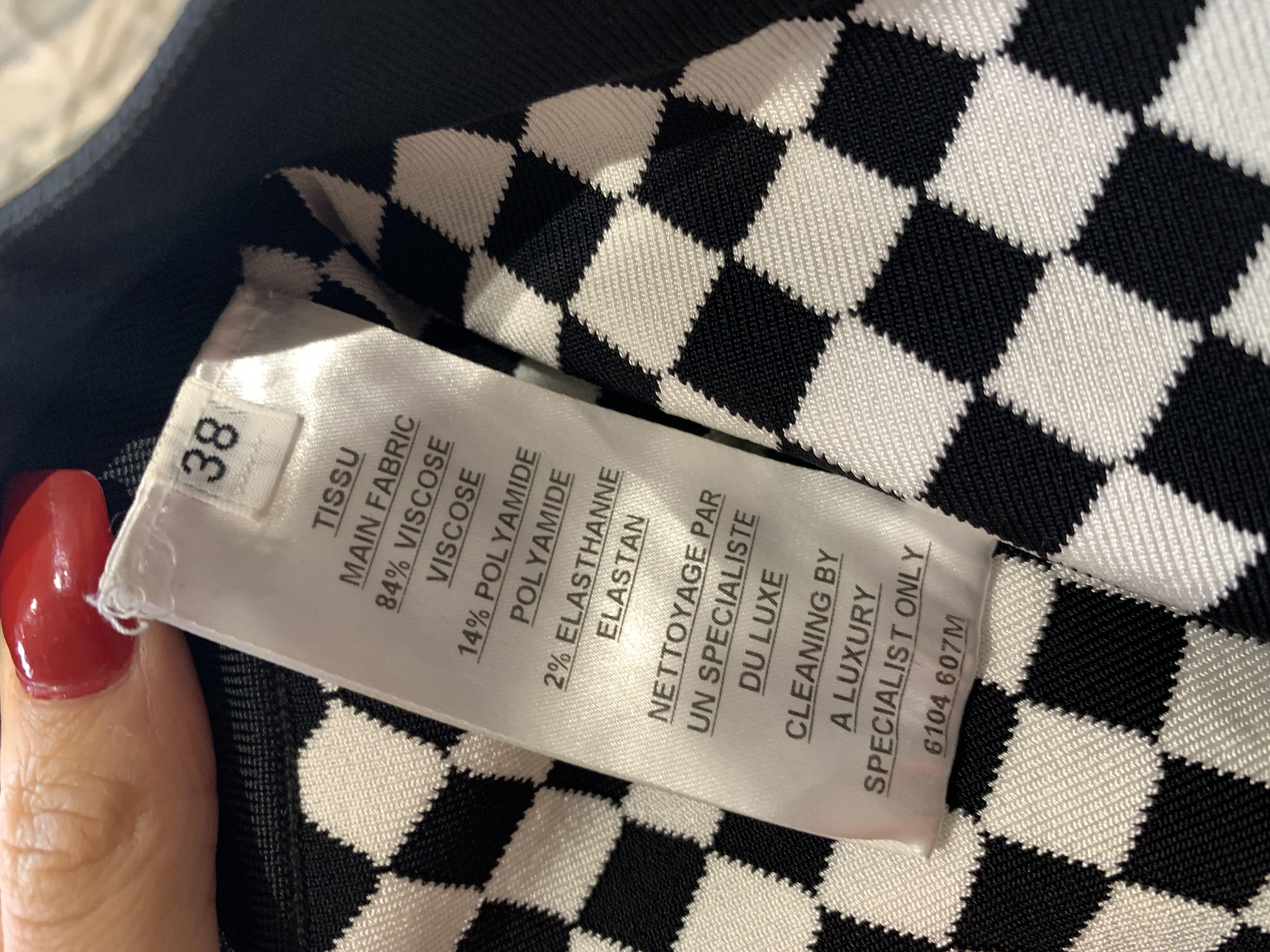 Balmain Monochrome Harlequin Trousers