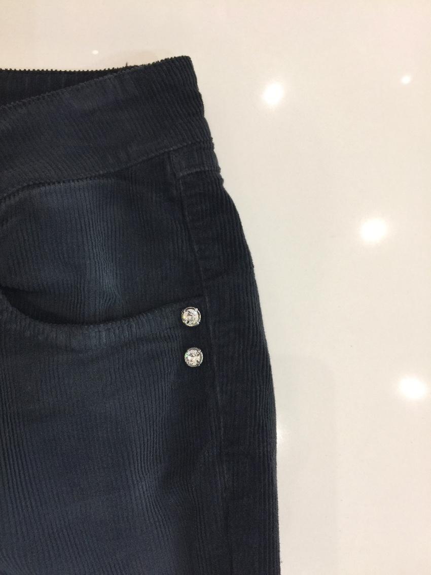 Blumarine Black Corduroy Trousers