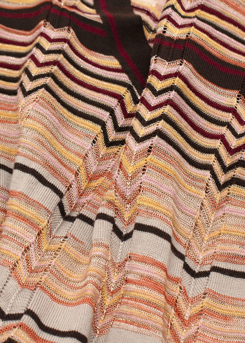 Missoni Stripe Multicolour Belted Dress