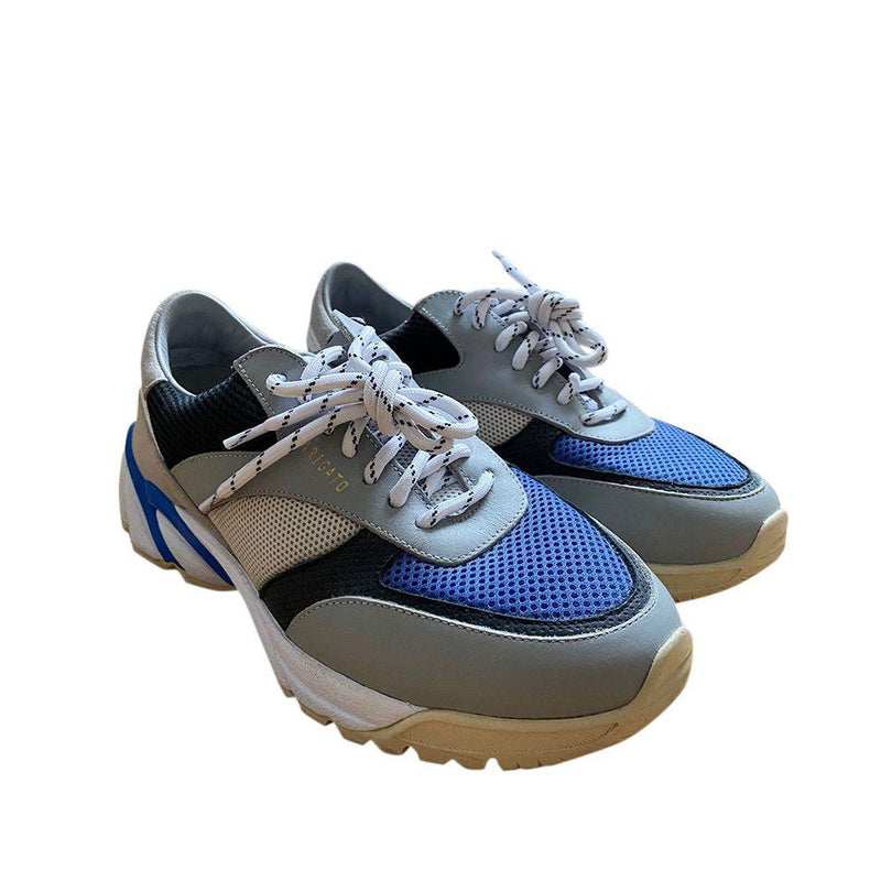 Blue, White & Grey Tech Runner Sneakers