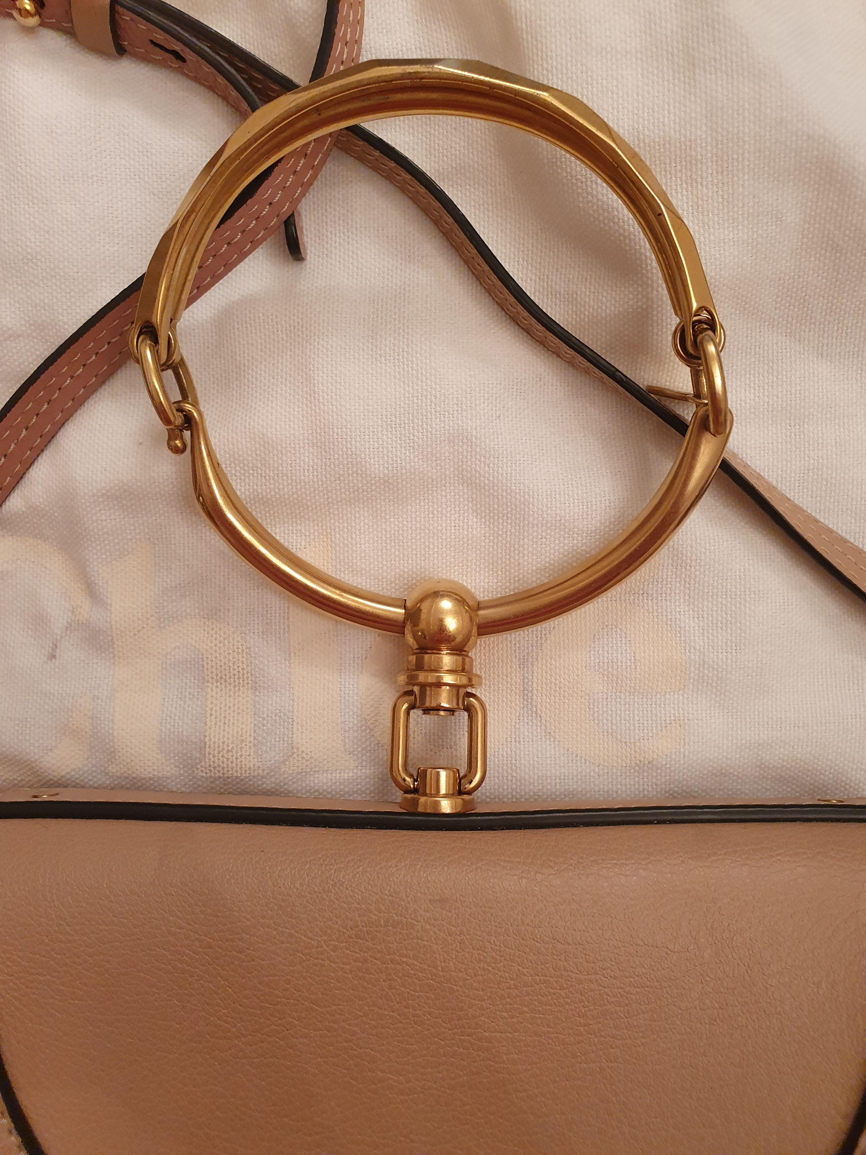 Nude-Pink Leather Nile Minaudiere