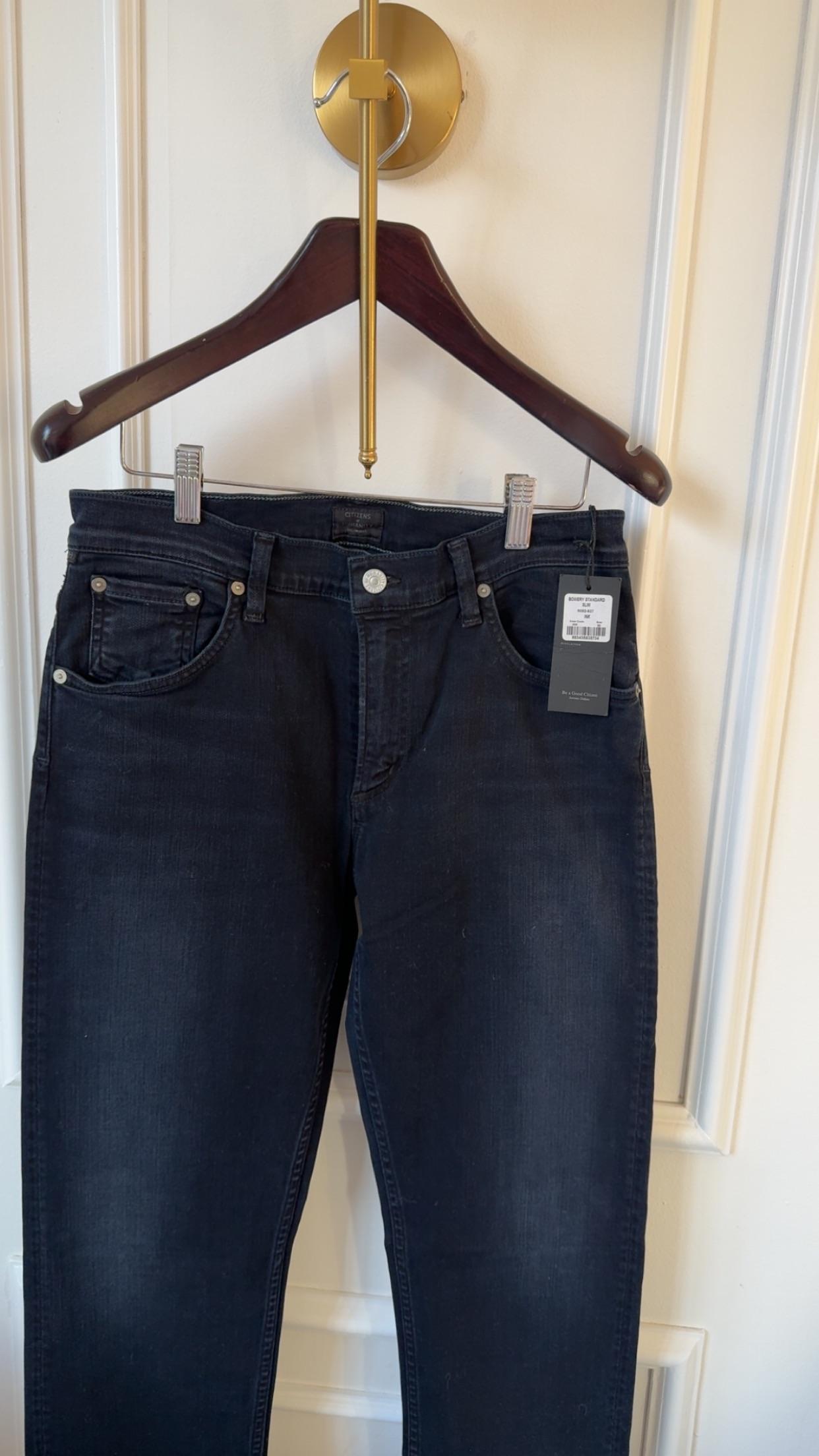 Citizens Of Humanity Black Bowery Standard Slim Jeans