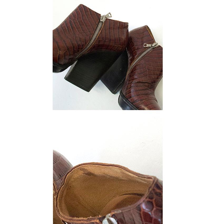 Dries van Noten brown booties