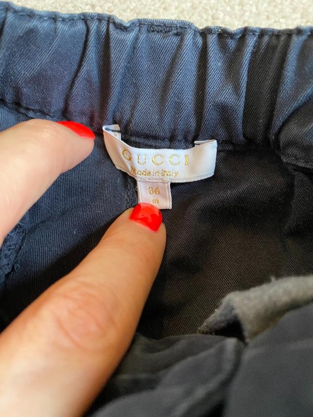 Gucci Kids Navy Chinos