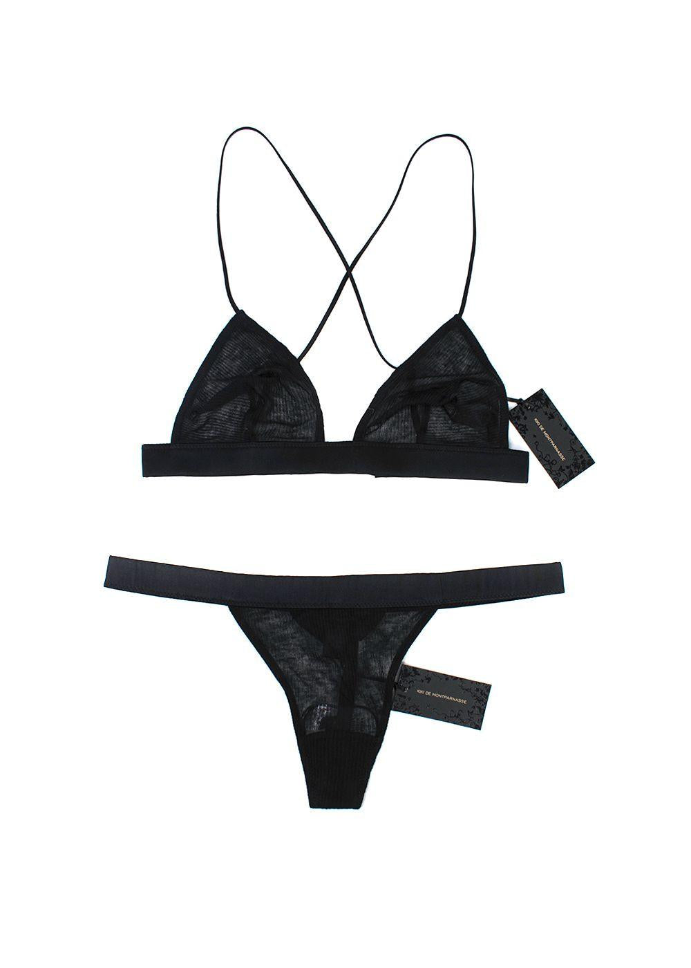 Kiki De Montparnasse Black Lingerie Set