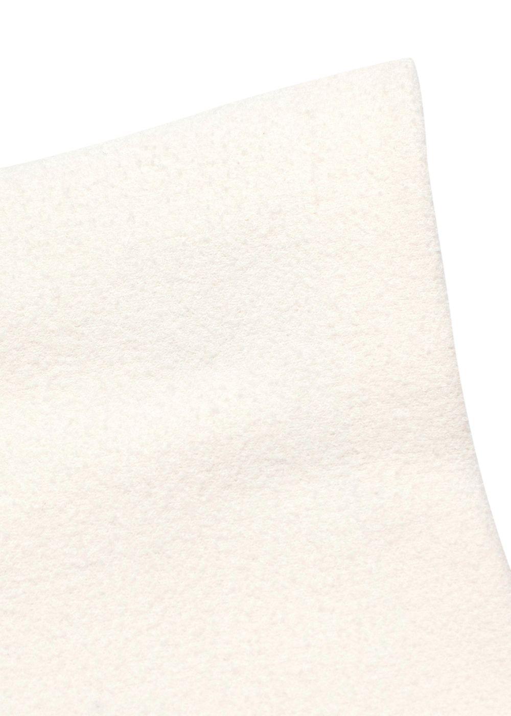 Maje Cream Tweed Skirt with Contrast Trim Detail
