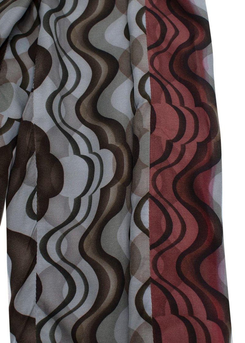 Dries Van Noten Geometric Print Contrast Stripe Joggers