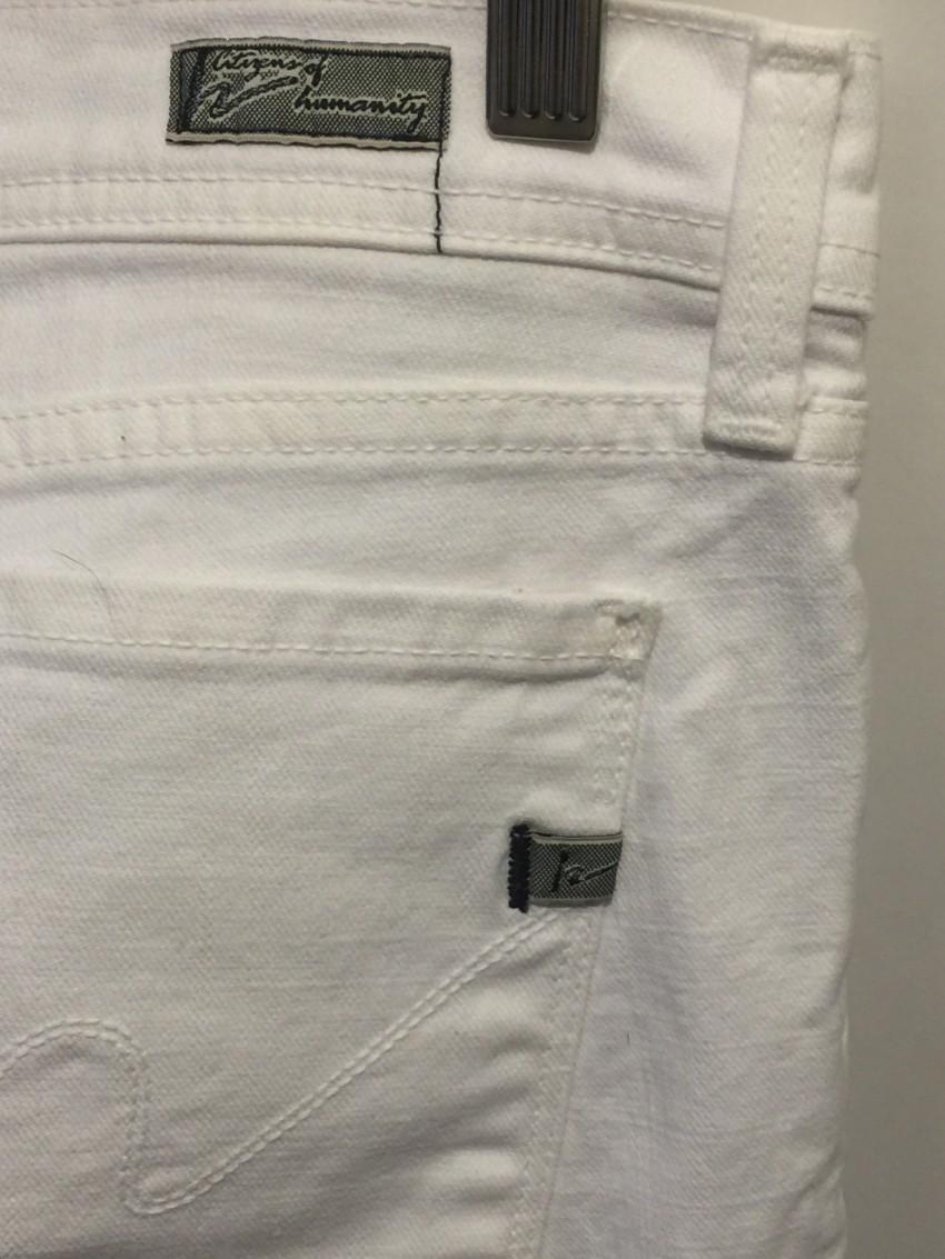 Citizens of Humanity White Ingrid Stretch Jeans