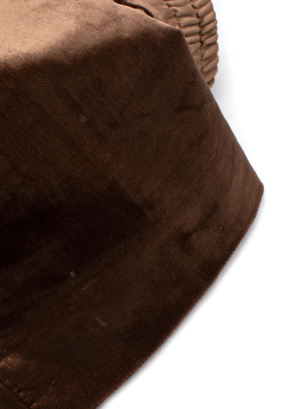 Brunello Cucinelli Bronze Velvet Trousers