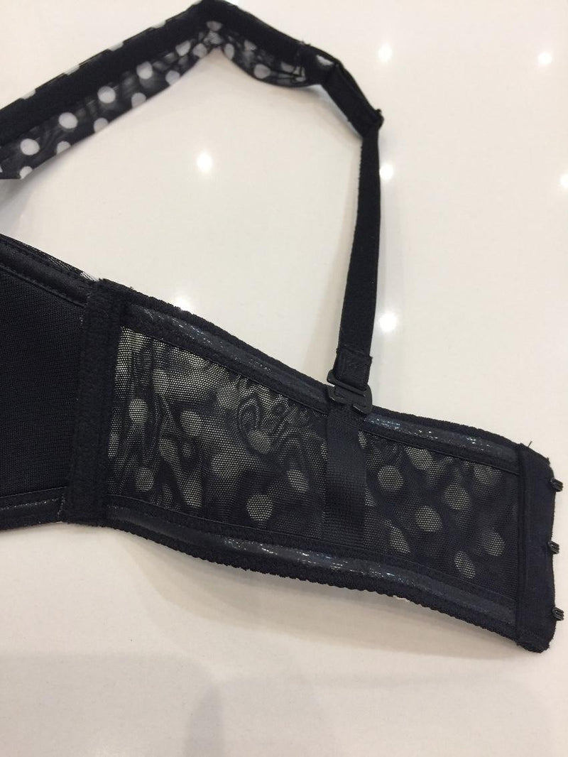 Chantal Thomass Polka-Dot Tulle Pad Strapless Bra & Skirted Thong Set