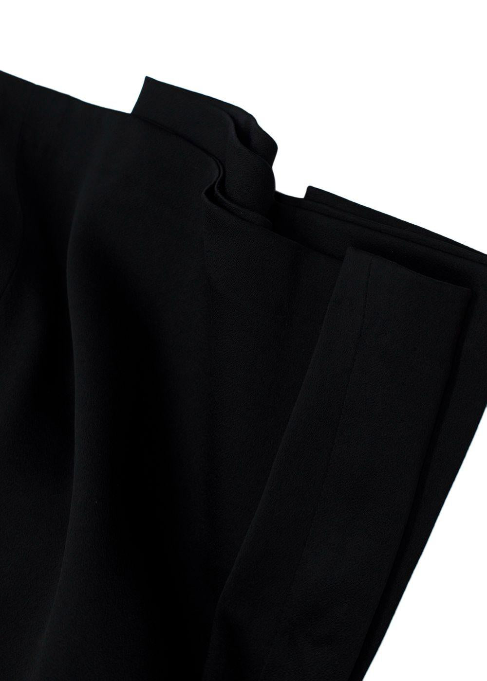 Galvan Black High Waisted Flared Trousers