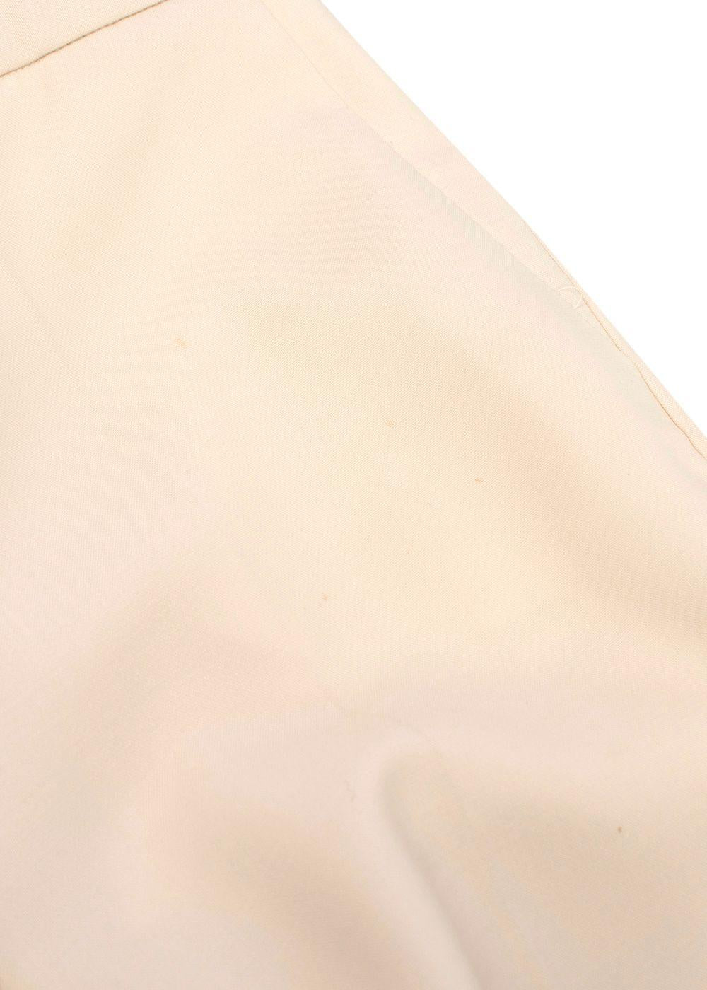 Victoria, Victoria Beckham Cream Tailored Trousers