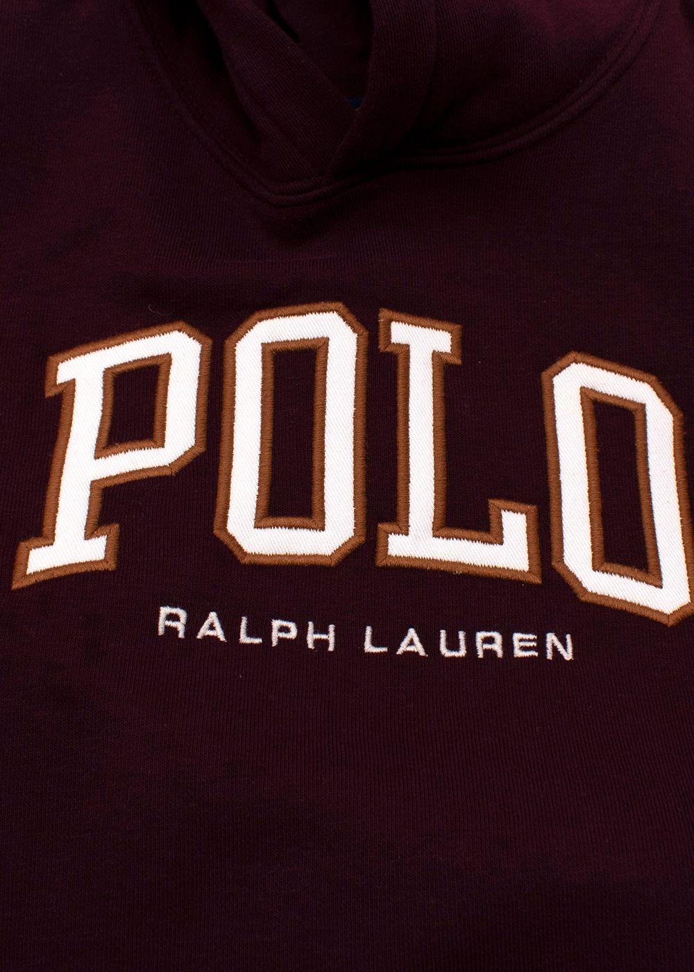 Polo Ralph Lauren Kids Burgundy Logo Hoodie