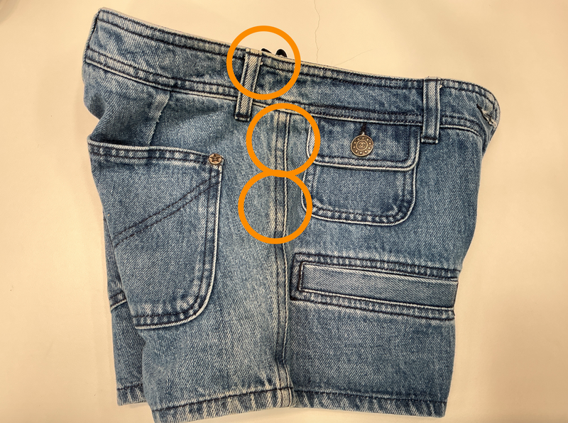 Chanel Denim Mini Shorts