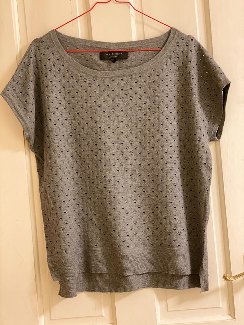 Rag & Bone Grey Knit Top