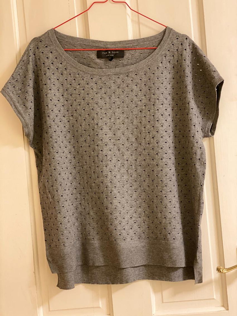 Rag & Bone Grey Knit Top