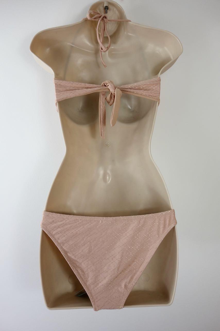 Pale Pink Twist Front Bikini