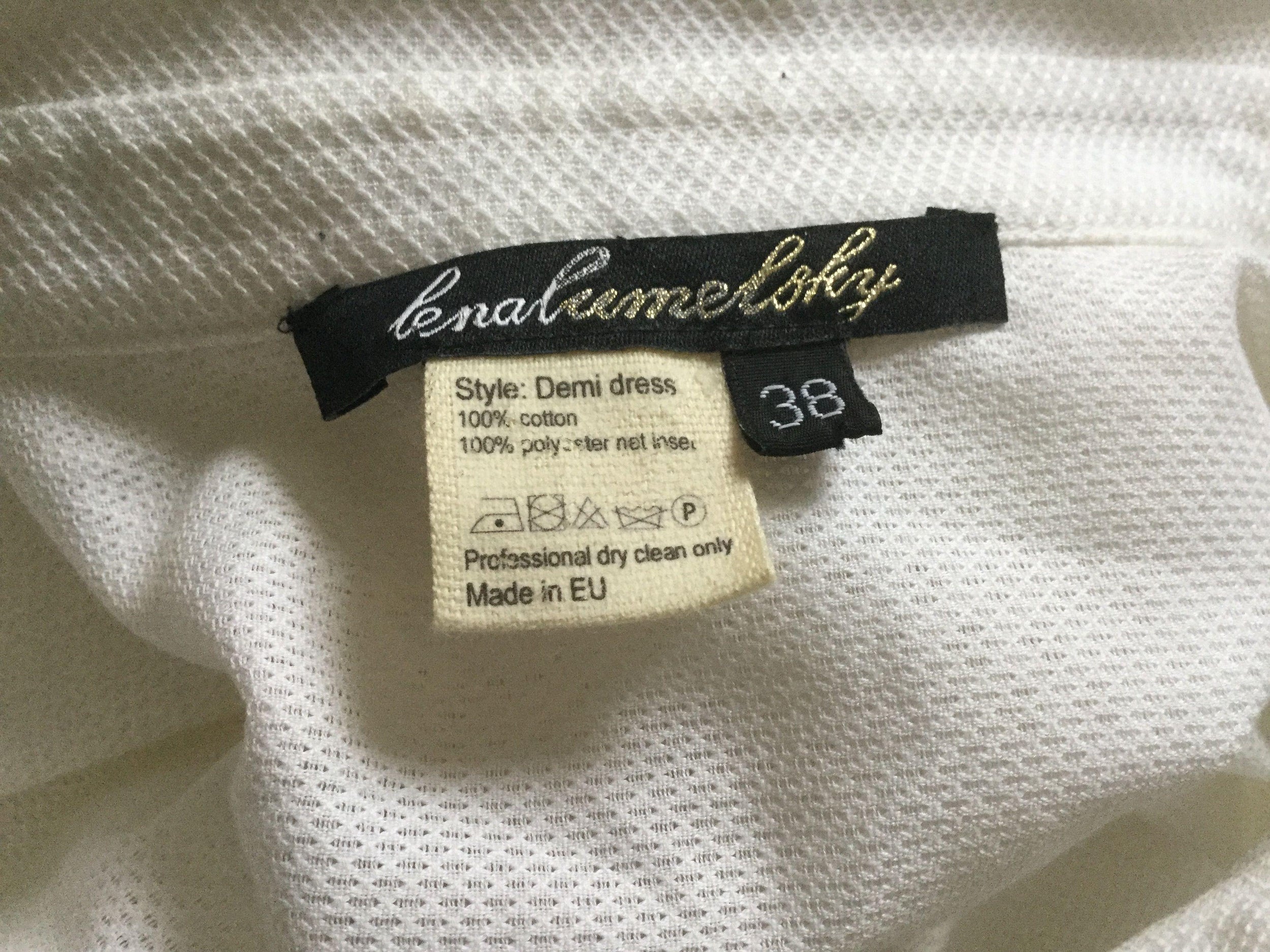 Lena Lumelsky White Cotton Demi Shirt Dress