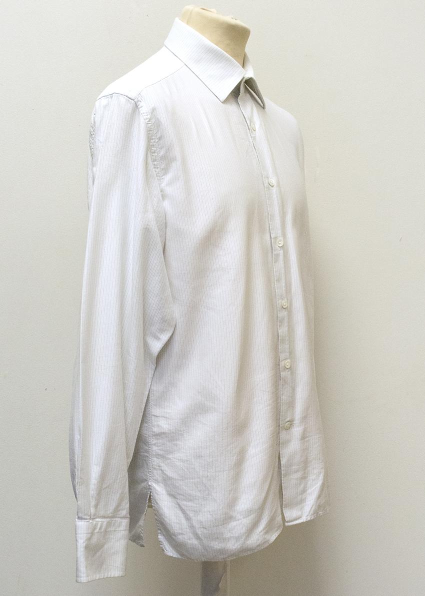 Kilgour White Pinstripe Shirt