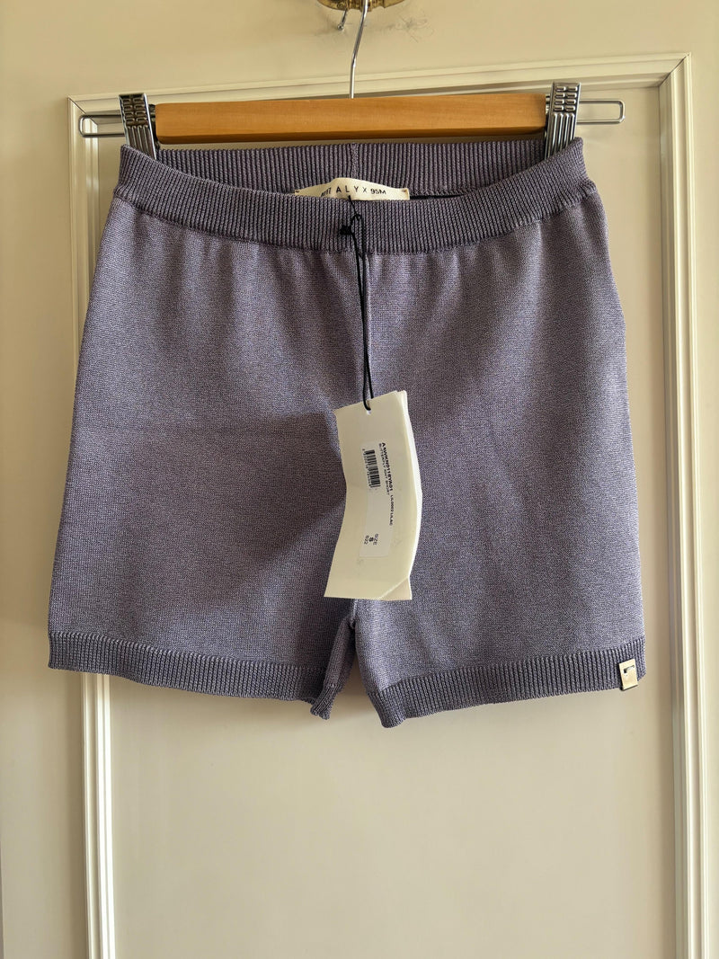 Metallic Lilac Knit Butterfly Shorts