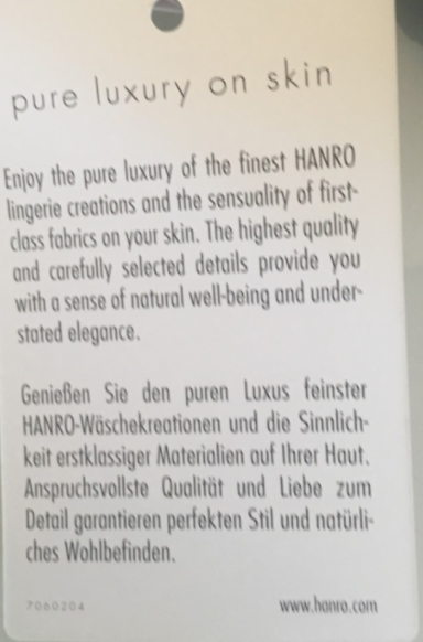 Hanro Temptation Soft Cup Spacer Bra