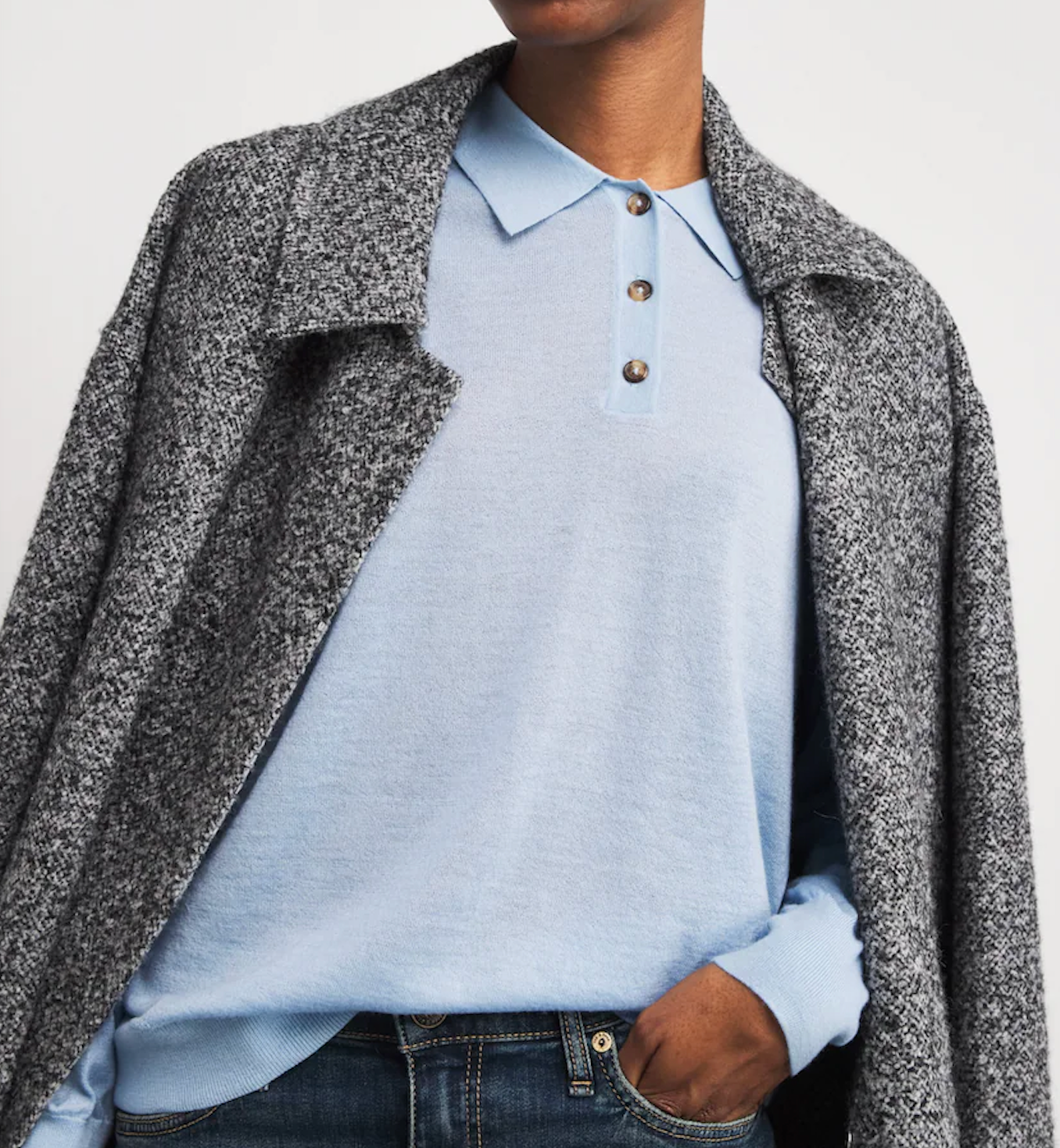 Rag & Bone Cashmere Adeline Polo Sweater