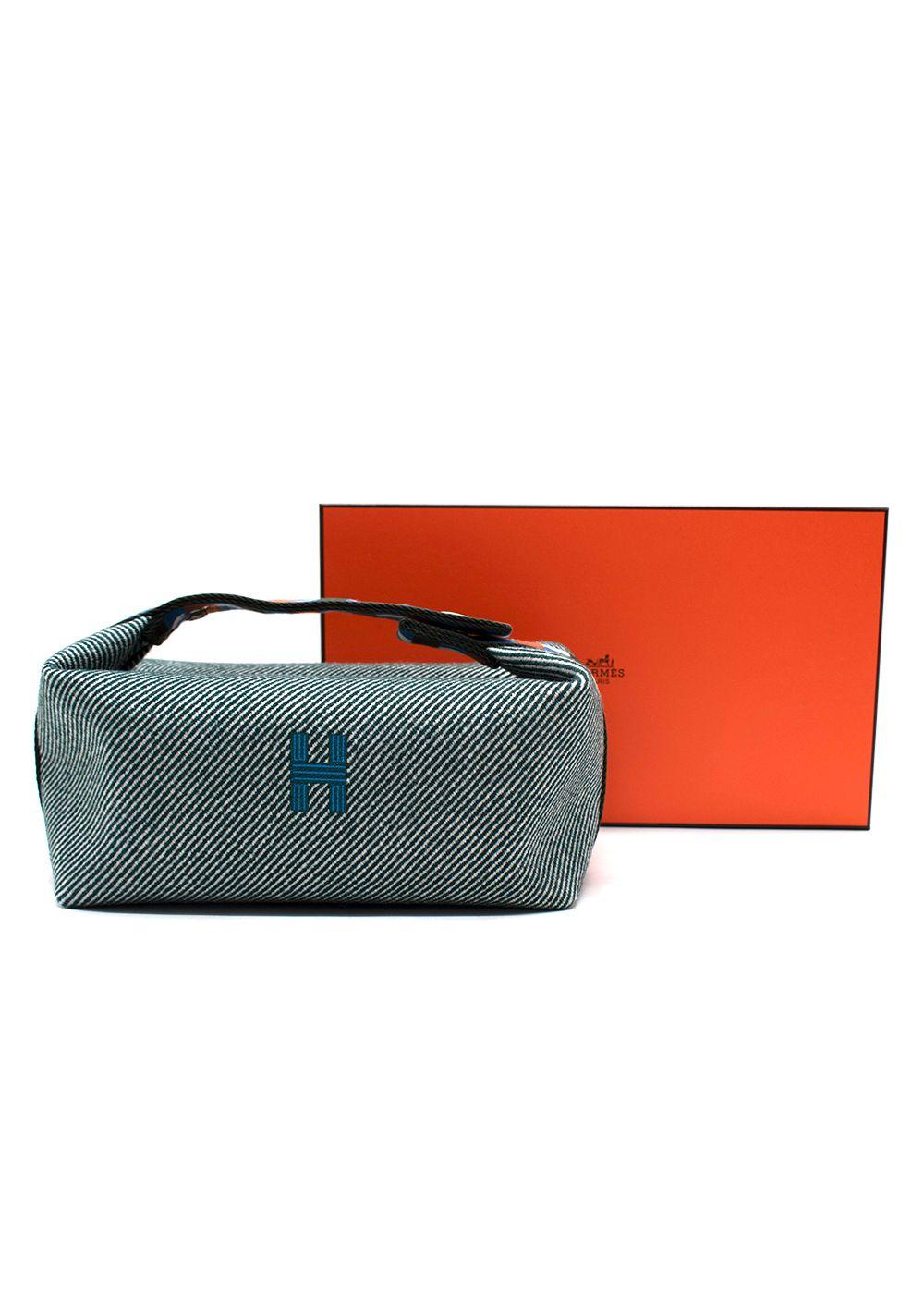Hermes Green Stripe Bride-a-Brac au Carre Case