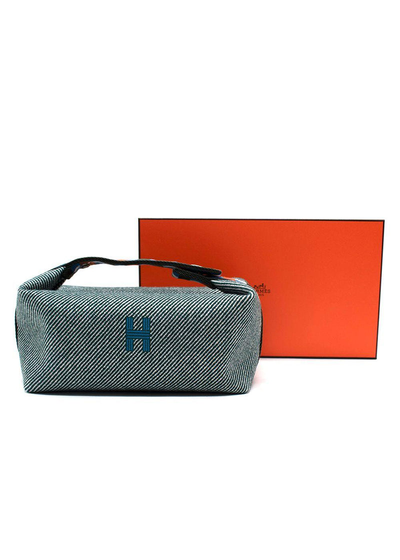 Hermes Green Stripe Bride-a-Brac au Carre Case