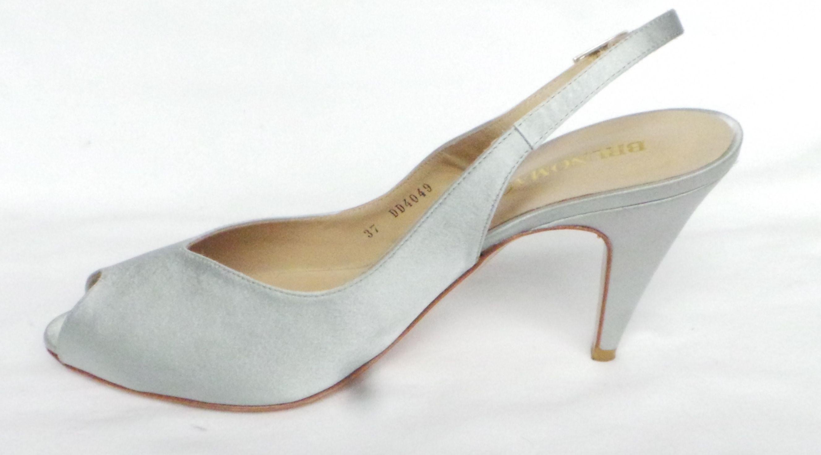 Bruno Malgi satin sling back shoes