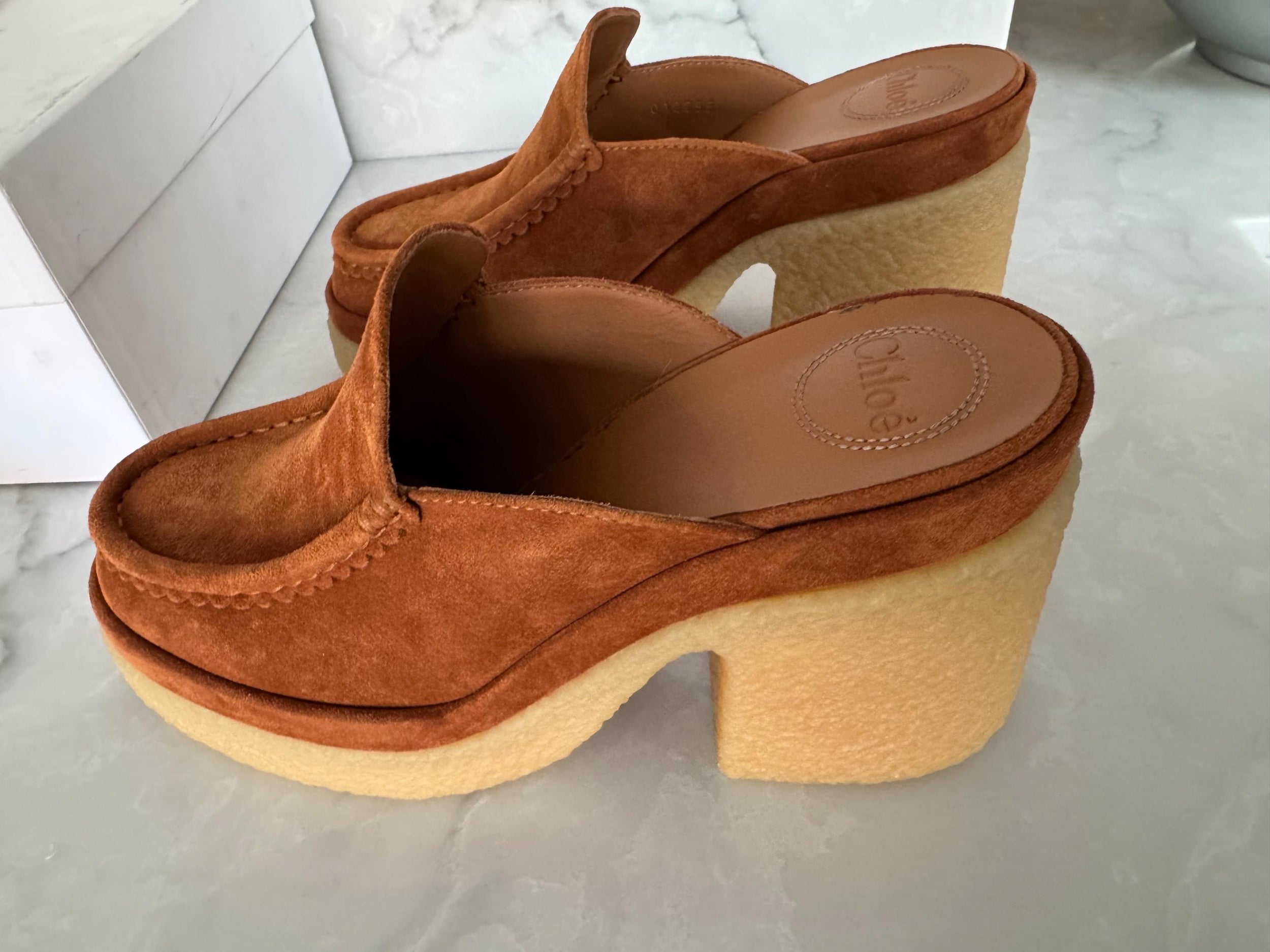 Chloe Tan  Jamie Suede Mules