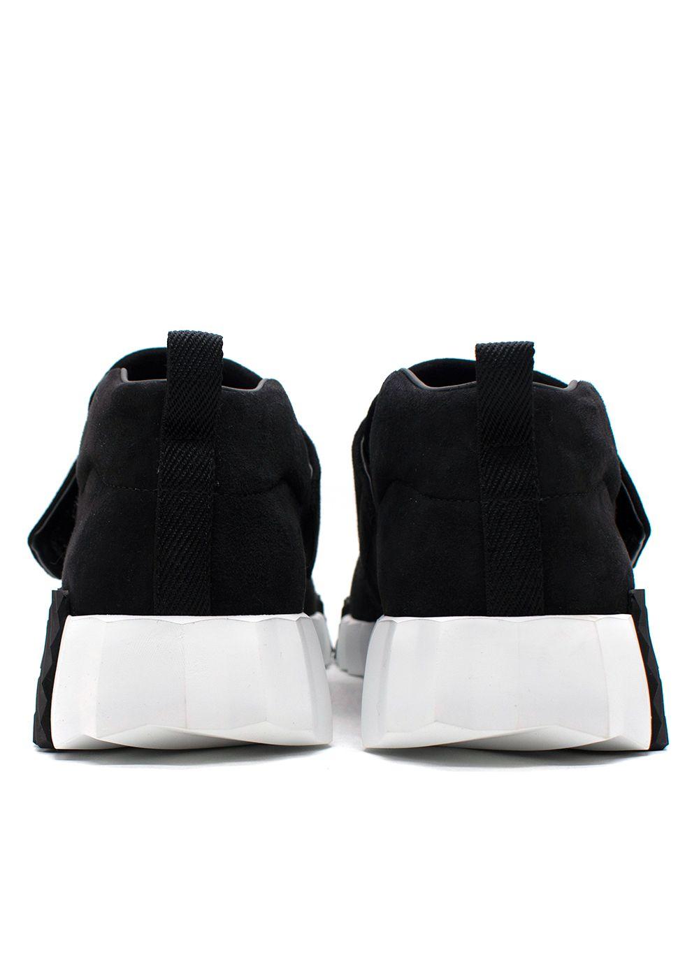 Hermes Black Suede 'H' Sneaker