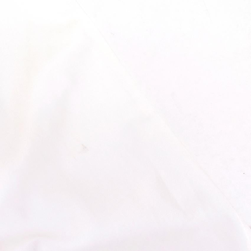 Osman Cream Skinny Trousers With Ankle Zips