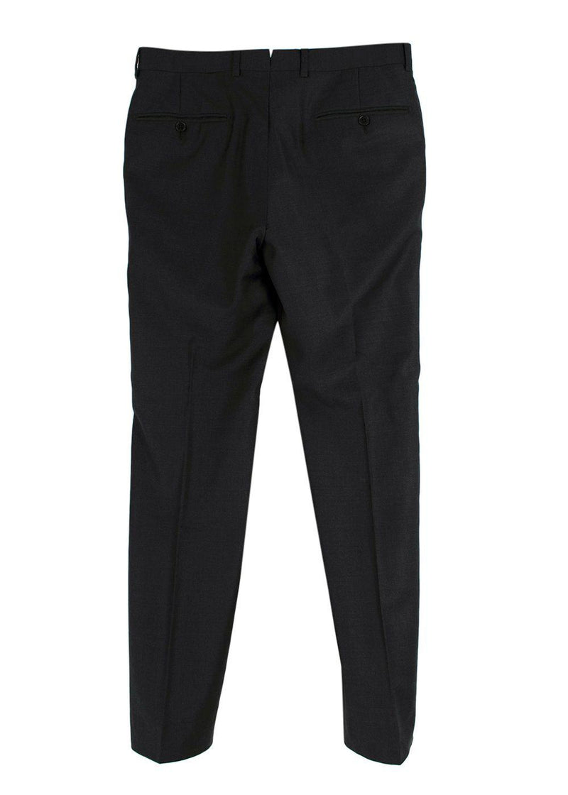 Ermenegildo Zegna Charcoal Single Breasted Wool Suit