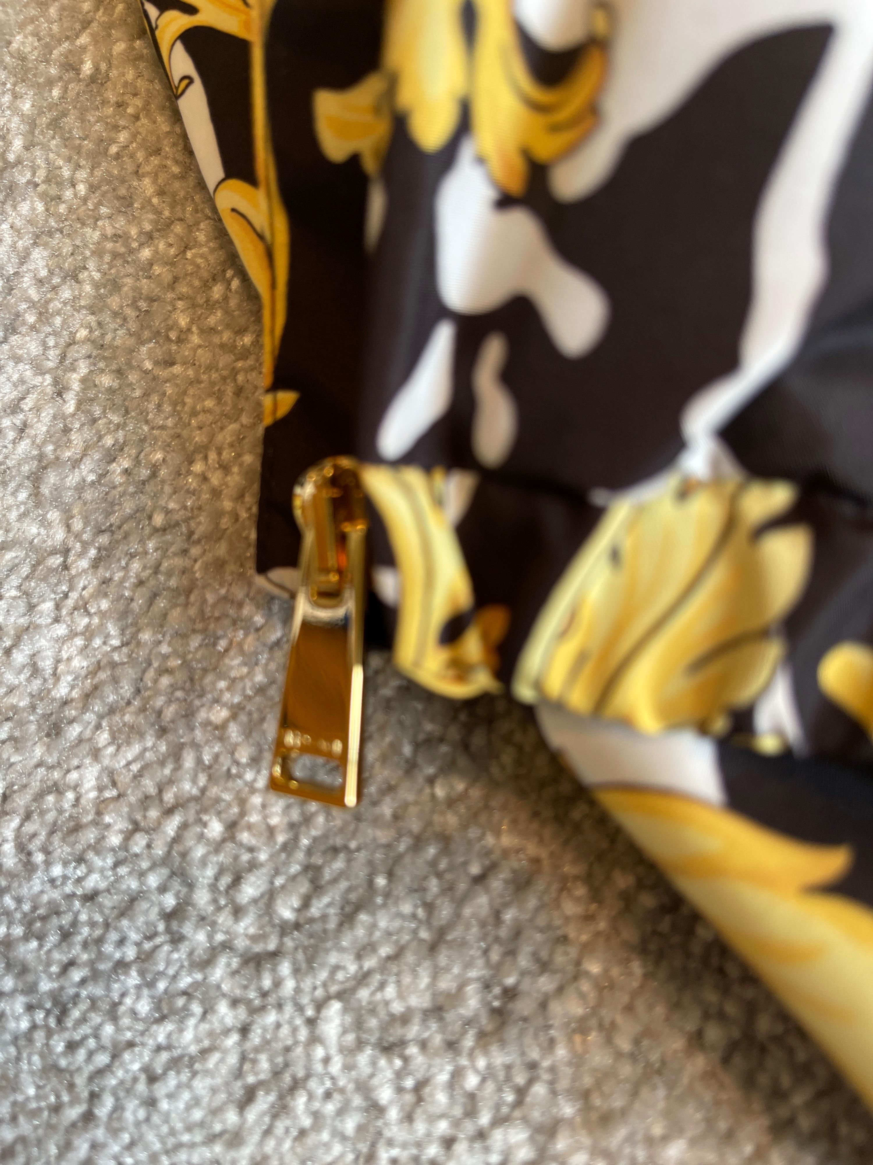 Baroque Print Hooded Jacket