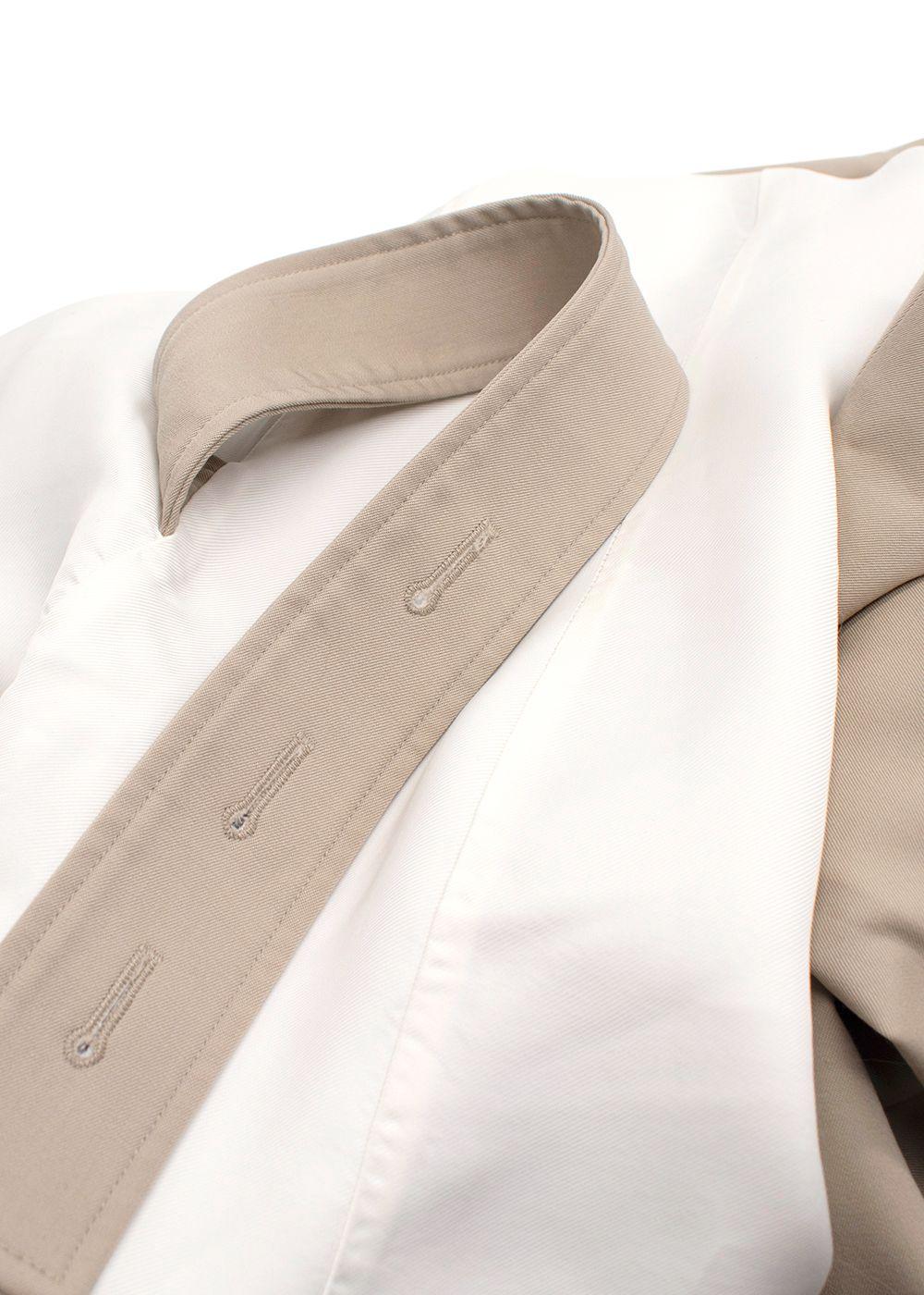 Christopher Esber Neutral Single Breasted Wool Blazer