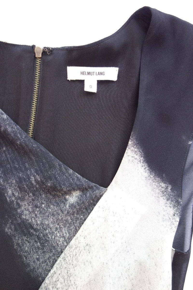 Helmut Lang Printed stretch-silk dress