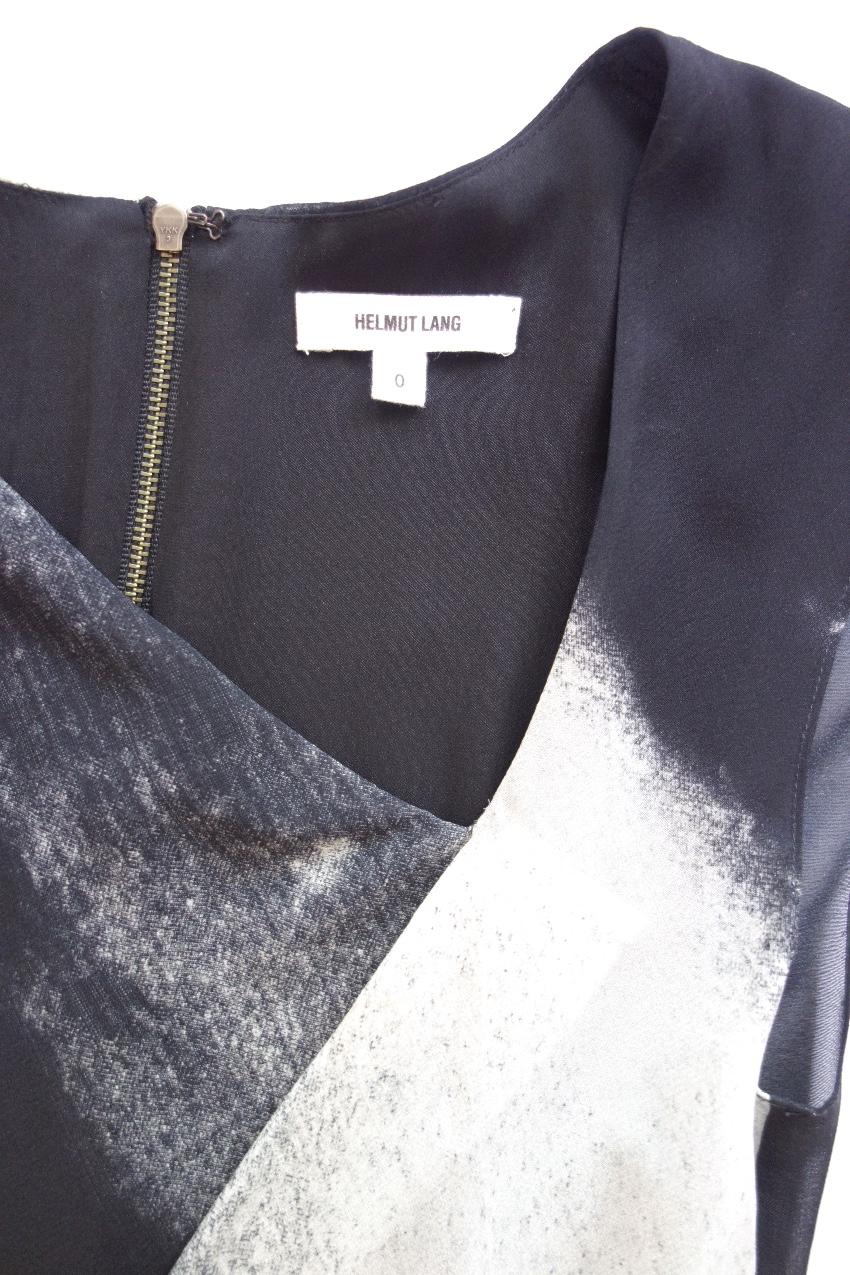 Helmut Lang Printed stretch-silk dress
