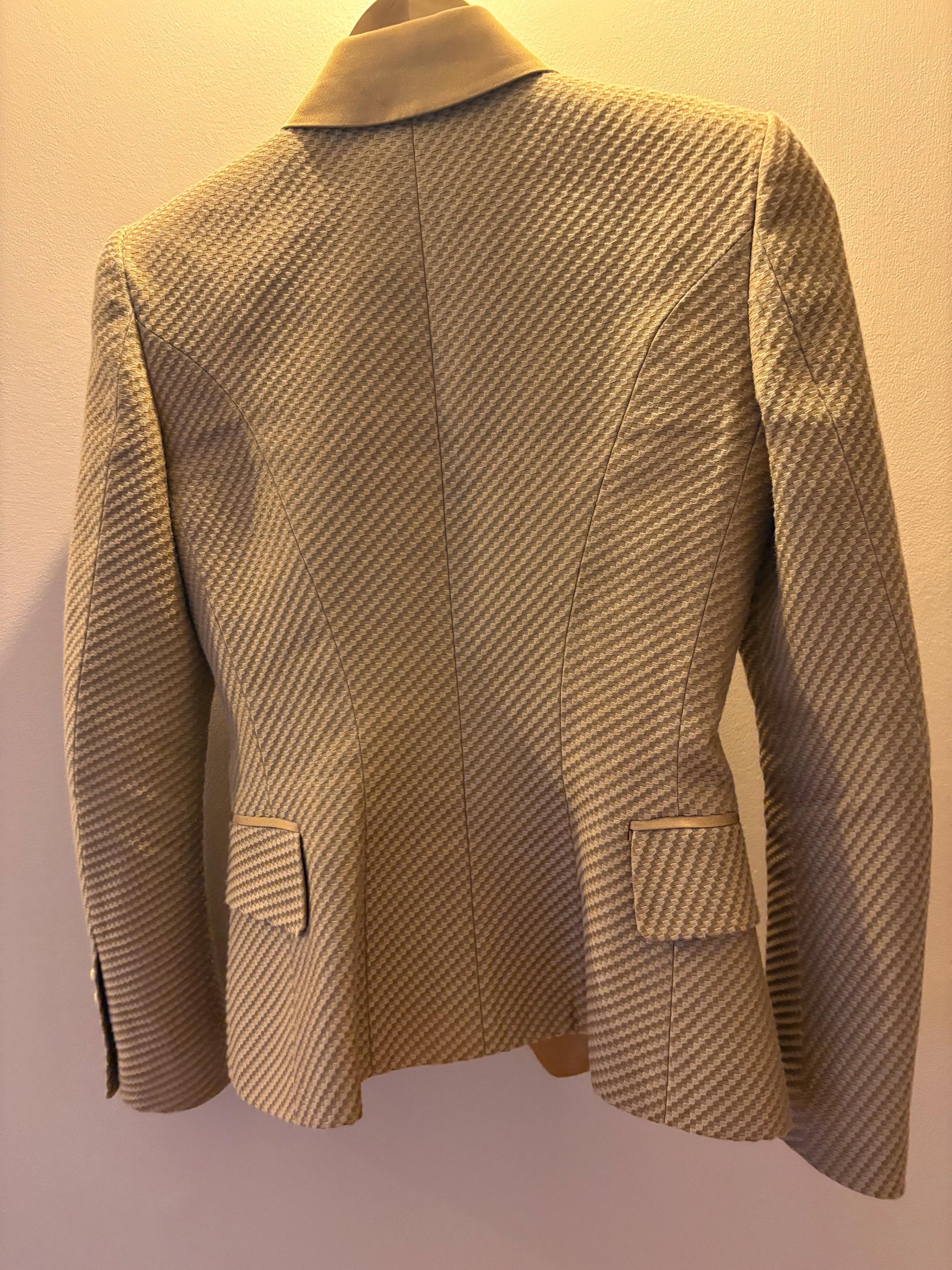 Balmain Silk/Cotton Double Breasted Blazer