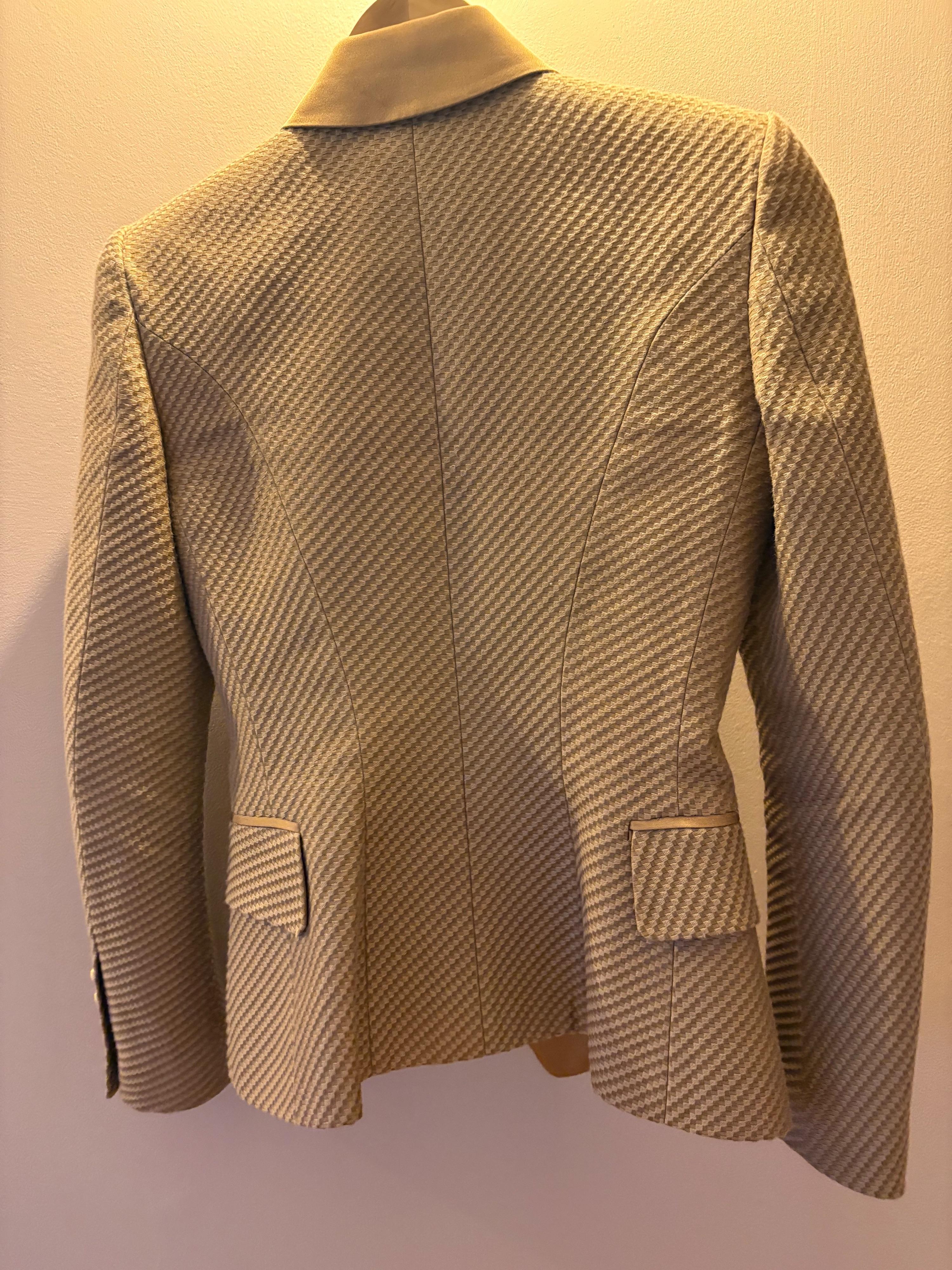 Balmain Silk/Cotton Double Breasted Blazer
