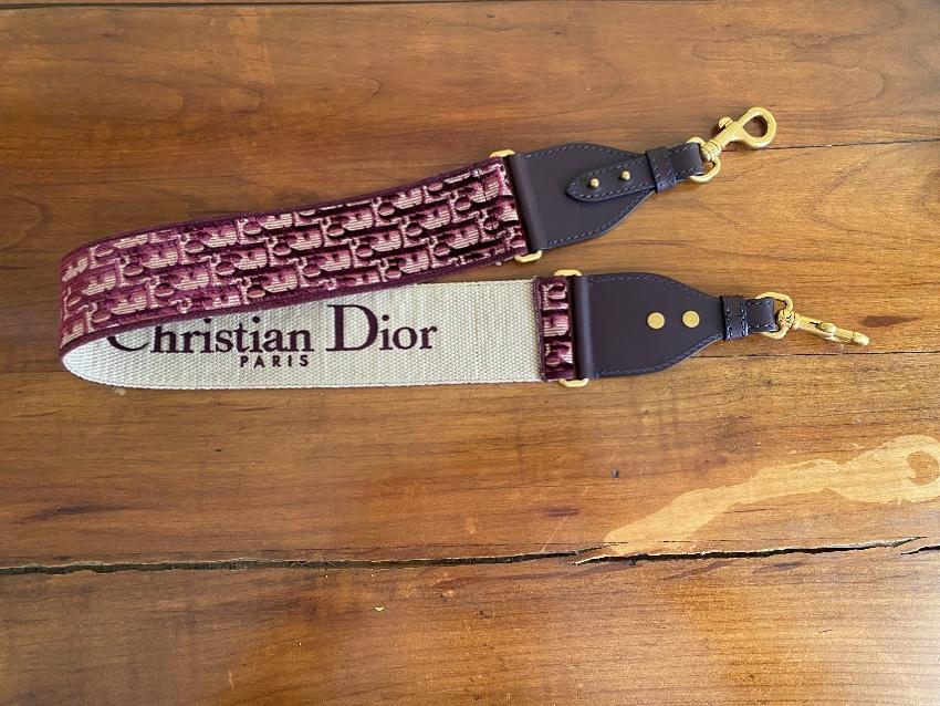 Dior Red Oblique Shoulder Strap