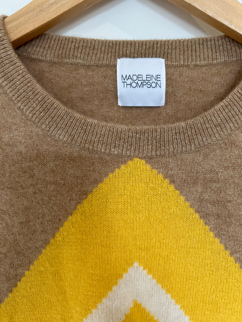 Madeline Thompson Chevron Cashmere Jumper