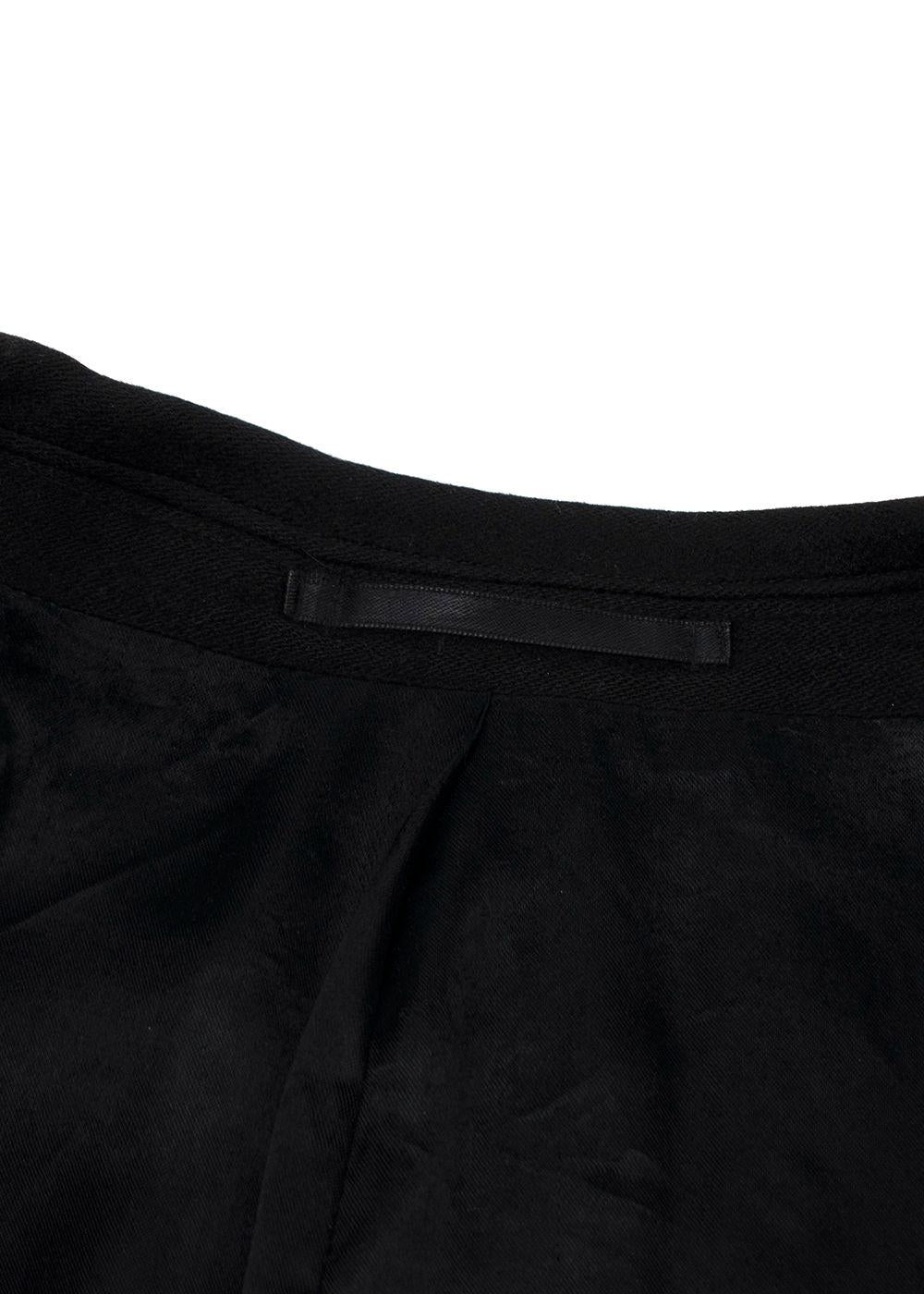 Torrente Black Wool Longline Coat